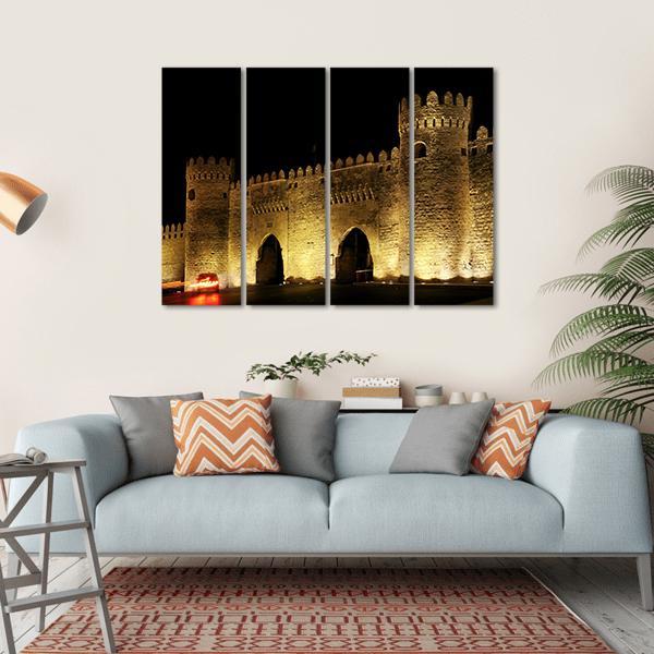 Old Town Gate In Baku Canvas Wall Art-4 Horizontal-Gallery Wrap-34" x 24"-Tiaracle