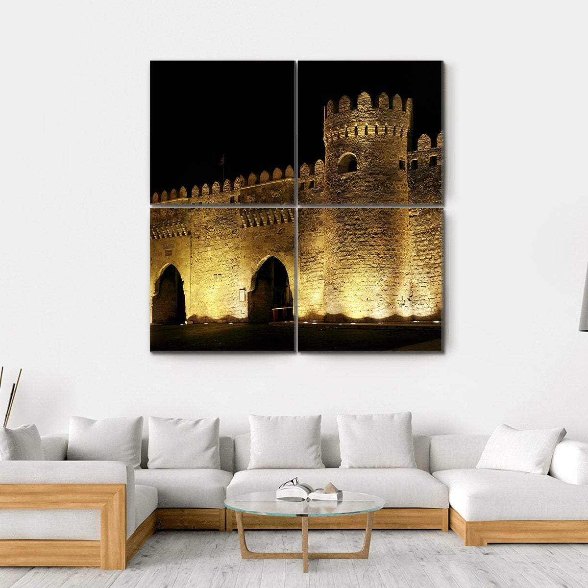 Old Town Gate In Baku Canvas Wall Art-4 Square-Gallery Wrap-17" x 17"-Tiaracle