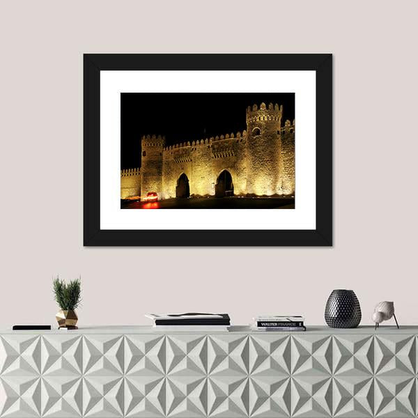 Old Town Gate In Baku Canvas Wall Art-1 Piece-Framed Print-20" x 16"-Tiaracle
