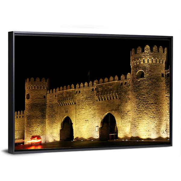 Old Town Gate In Baku Canvas Wall Art-3 Horizontal-Gallery Wrap-25" x 16"-Tiaracle