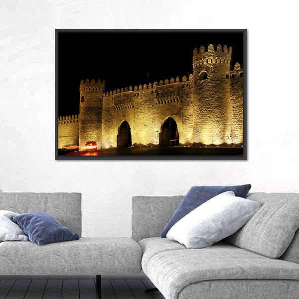 Old Town Gate In Baku Canvas Wall Art-3 Horizontal-Gallery Wrap-25" x 16"-Tiaracle