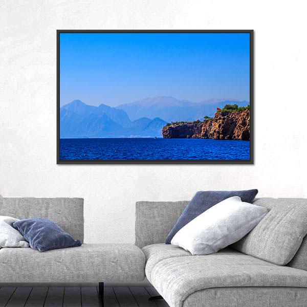 Old Town Kaleici Canvas Wall Art-3 Horizontal-Gallery Wrap-25" x 16"-Tiaracle