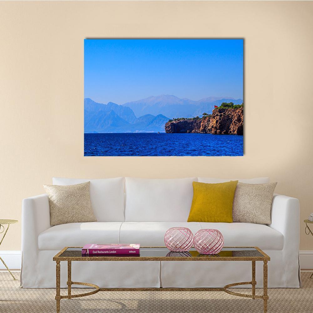 Old Town Kaleici Canvas Wall Art-1 Piece-Gallery Wrap-48" x 32"-Tiaracle