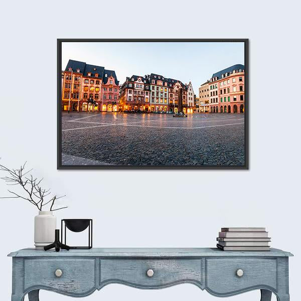 Old Town Of Mainz Panoramic Canvas Wall Art-1 Piece-36" x 12"-Tiaracle