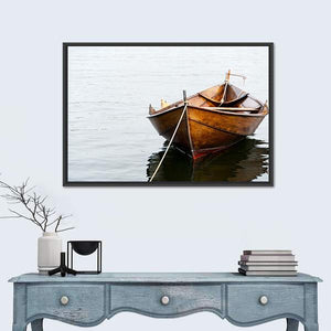 Wall Mural Small wooden boat