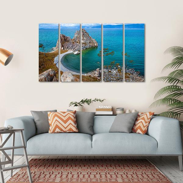 Olkhon Island Canvas Wall Art-5 Horizontal-Gallery Wrap-22" x 12"-Tiaracle