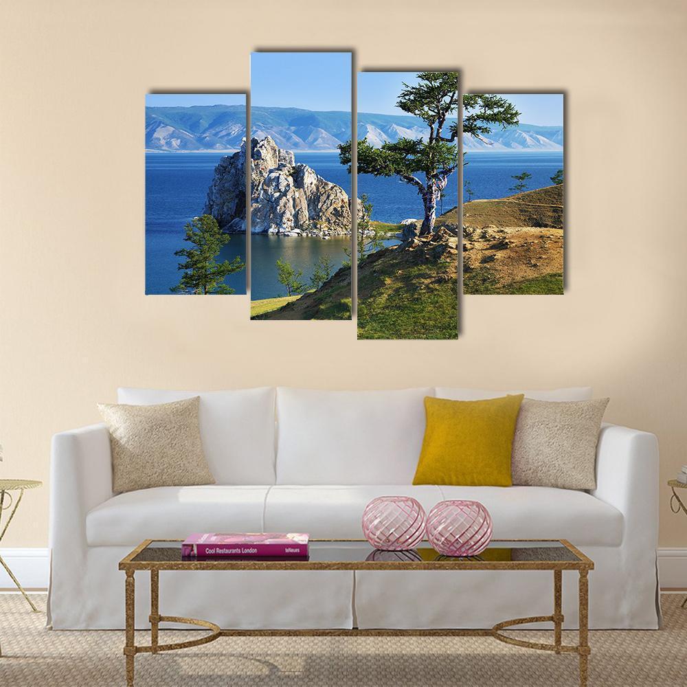 Desires Tree Olkhon Island Canvas Wall Art-4 Pop-Gallery Wrap-50" x 32"-Tiaracle