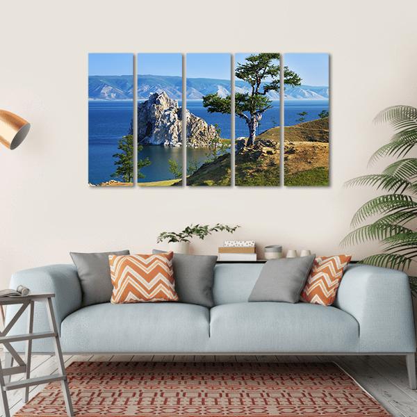 Desires Tree Olkhon Island Canvas Wall Art-5 Horizontal-Gallery Wrap-22" x 12"-Tiaracle