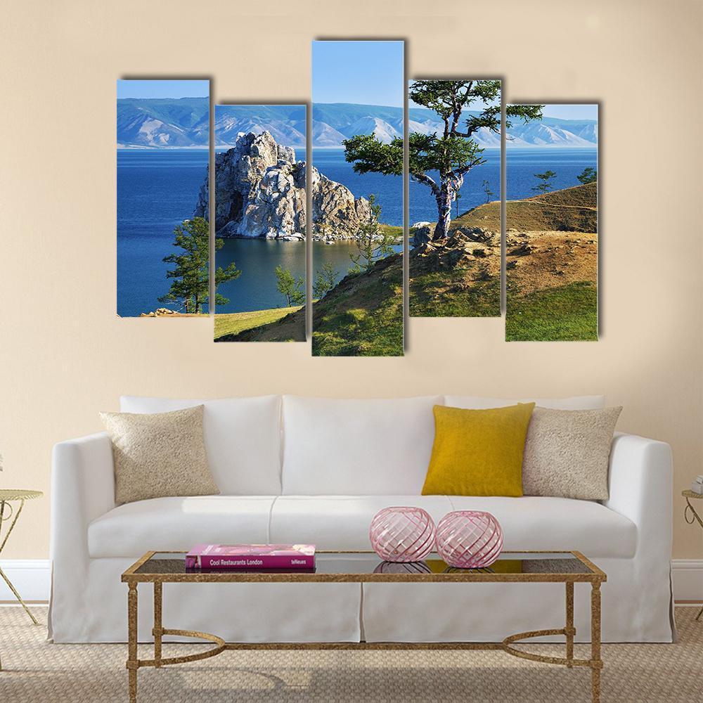 Desires Tree Olkhon Island Canvas Wall Art-5 Pop-Gallery Wrap-47" x 32"-Tiaracle