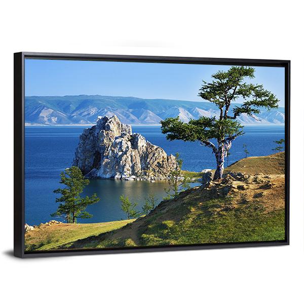 Desires Tree Olkhon Island Canvas Wall Art-3 Horizontal-Gallery Wrap-25" x 16"-Tiaracle