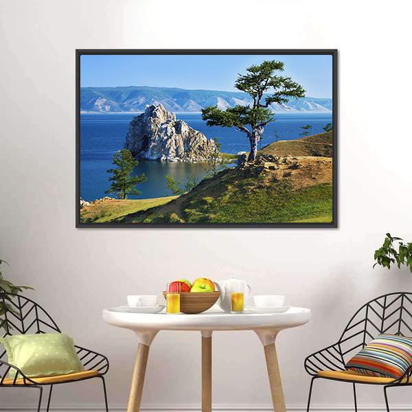 Desires Tree Olkhon Island Canvas Wall Art-3 Horizontal-Gallery Wrap-25" x 16"-Tiaracle