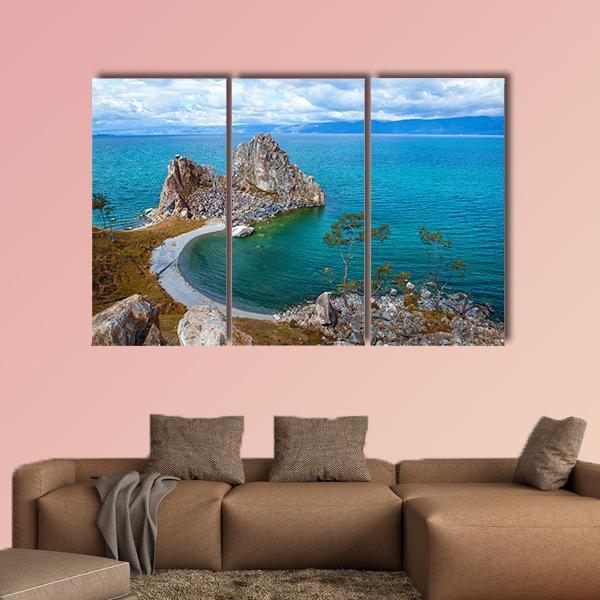 Olkhon Island Canvas Wall Art-3 Horizontal-Gallery Wrap-37" x 24"-Tiaracle