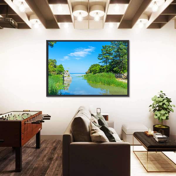 Olympos Stream Turkey Canvas Wall Art-3 Horizontal-Gallery Wrap-25" x 16"-Tiaracle