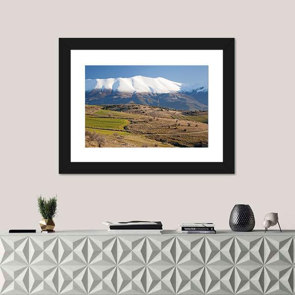 Olympus Mountain Canvas Wall Art-1 Piece-Framed Print-20" x 16"-Tiaracle