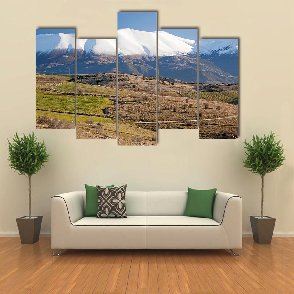 Olympus Mountain Canvas Wall Art-5 Pop-Gallery Wrap-47" x 32"-Tiaracle