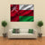 Waving Oman Flag Canvas Wall Art-4 Square-Gallery Wrap-17" x 17"-Tiaracle