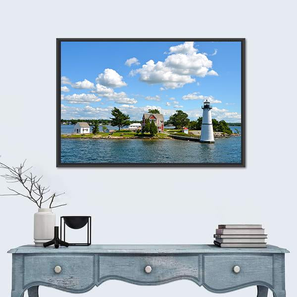 One Island NY Canvas Wall Art-1 Piece-Floating Frame-24" x 16"-Tiaracle