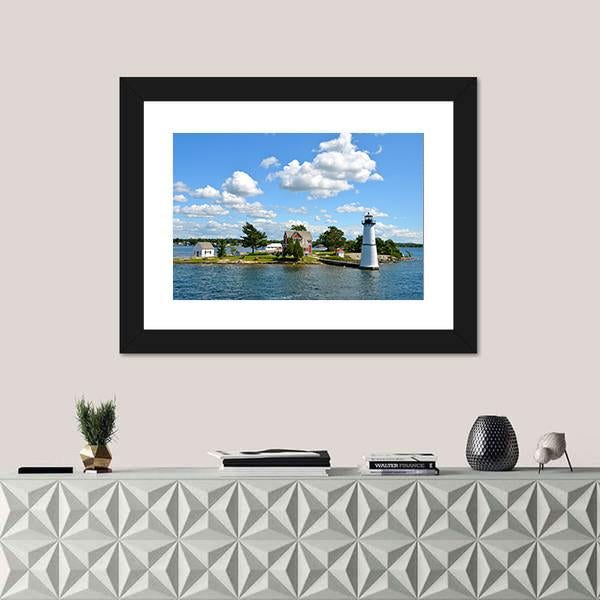 One Island NY Canvas Wall Art-1 Piece-Framed Print-20" x 16"-Tiaracle