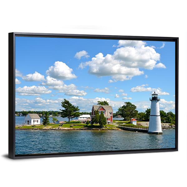 One Island NY Canvas Wall Art-3 Horizontal-Gallery Wrap-25" x 16"-Tiaracle