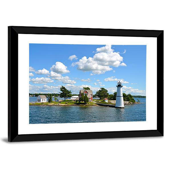 One Island NY Canvas Wall Art-3 Horizontal-Gallery Wrap-25" x 16"-Tiaracle