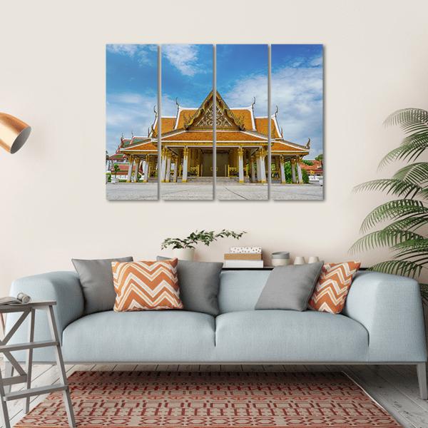 Mahajetsadabodin Royal Pavilion Canvas Wall Art-4 Horizontal-Gallery Wrap-34" x 24"-Tiaracle