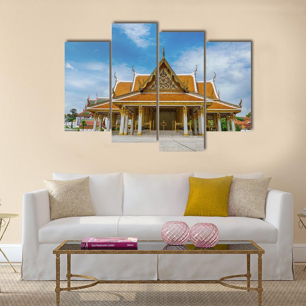 Mahajetsadabodin Royal Pavilion Canvas Wall Art-4 Pop-Gallery Wrap-50" x 32"-Tiaracle