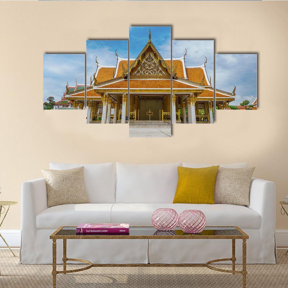 Mahajetsadabodin Royal Pavilion Canvas Wall Art-5 Star-Gallery Wrap-62" x 32"-Tiaracle