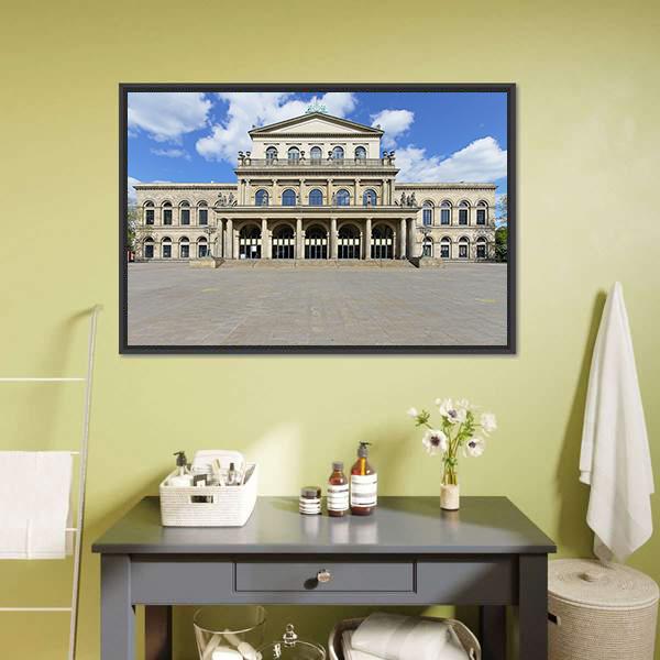 Opera House In Hanover Canvas Wall Art-3 Horizontal-Gallery Wrap-25" x 16"-Tiaracle