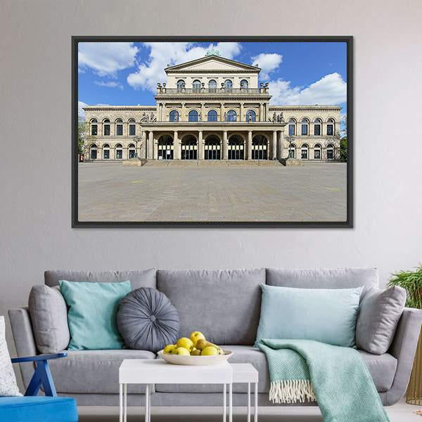 Opera House In Hanover Canvas Wall Art-3 Horizontal-Gallery Wrap-25" x 16"-Tiaracle