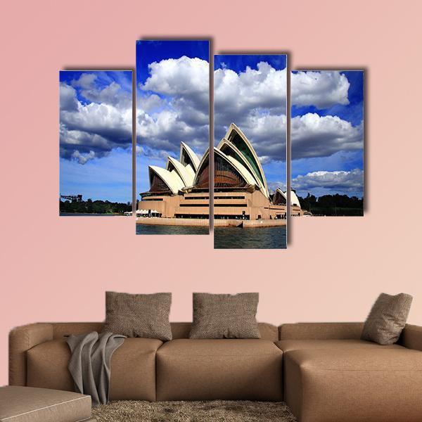 Opera House Sydney Canvas Wall Art-4 Pop-Gallery Wrap-50" x 32"-Tiaracle