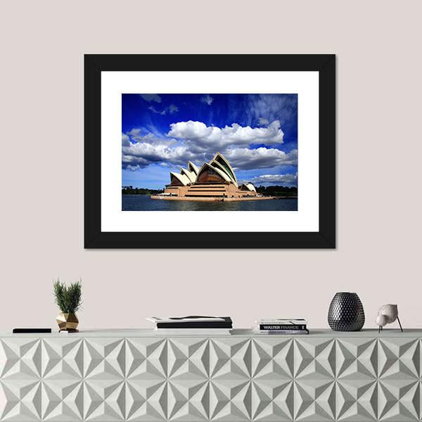 Opera House Sydney Canvas Wall Art-1 Piece-Framed Print-20" x 16"-Tiaracle
