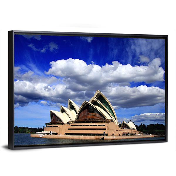 Opera House Sydney Canvas Wall Art-3 Horizontal-Gallery Wrap-25" x 16"-Tiaracle