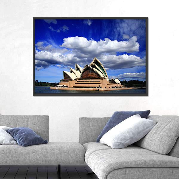 Opera House Sydney Canvas Wall Art-3 Horizontal-Gallery Wrap-25" x 16"-Tiaracle