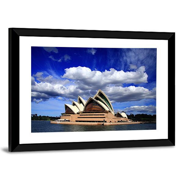 Opera House Sydney Canvas Wall Art-3 Horizontal-Gallery Wrap-25" x 16"-Tiaracle