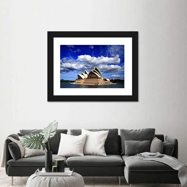 Opera House Sydney Canvas Wall Art-3 Horizontal-Gallery Wrap-25" x 16"-Tiaracle