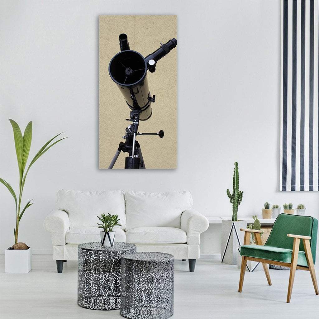 Optics Binoculars Telescope Vertical Canvas Wall Art-3 Vertical-Gallery Wrap-12" x 25"-Tiaracle