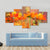 Orange Cosmos Flower Canvas Wall Art-3 Horizontal-Gallery Wrap-37" x 24"-Tiaracle