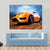 Orange Sports Car Canvas Wall Art-1 Piece-Gallery Wrap-48" x 32"-Tiaracle