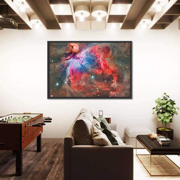 Orion Nebula Canvas Wall Art-3 Horizontal-Gallery Wrap-25" x 16"-Tiaracle