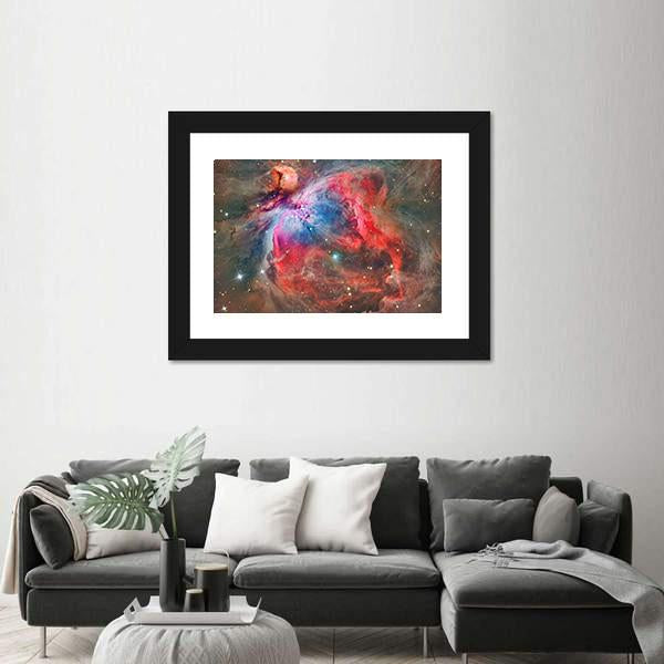 Orion Nebula Canvas Wall Art-3 Horizontal-Gallery Wrap-25" x 16"-Tiaracle