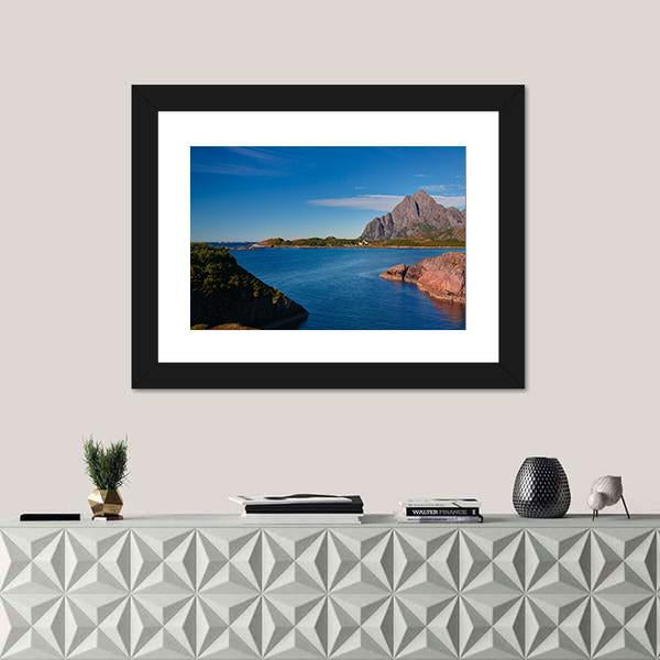 Orsvagvaer Village Canvas Wall Art-1 Piece-Framed Print-20" x 16"-Tiaracle