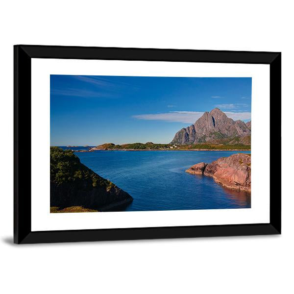 Orsvagvaer Village Canvas Wall Art-5 Horizontal-Gallery Wrap-22" x 12"-Tiaracle