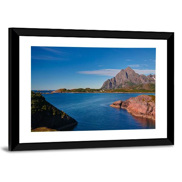 Orsvagvaer Village Canvas Wall Art-3 Horizontal-Gallery Wrap-25" x 16"-Tiaracle