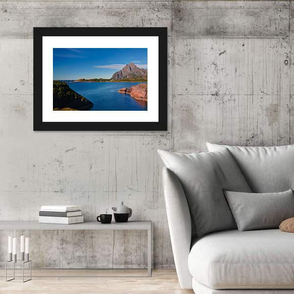 Orsvagvaer Village Canvas Wall Art-5 Horizontal-Gallery Wrap-22" x 12"-Tiaracle