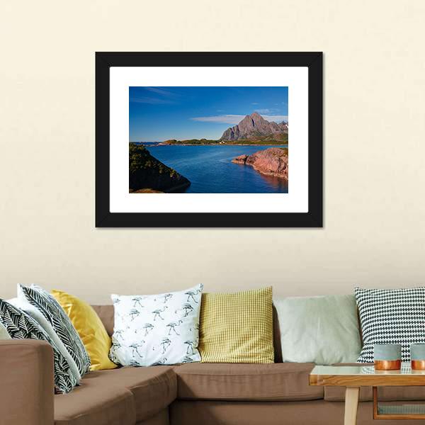 Orsvagvaer Village Canvas Wall Art-3 Horizontal-Gallery Wrap-25" x 16"-Tiaracle