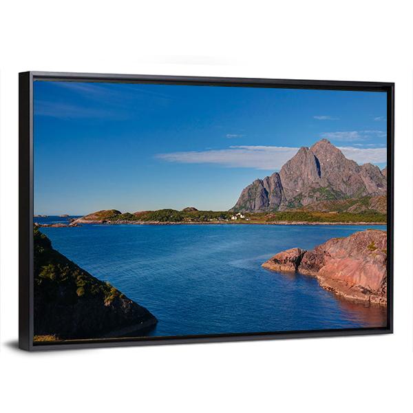 Orsvagvaer Village Canvas Wall Art-5 Horizontal-Gallery Wrap-22" x 12"-Tiaracle