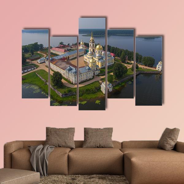 Aerial View Of Nilo-Stolobensky Canvas Wall Art-5 Pop-Gallery Wrap-47" x 32"-Tiaracle