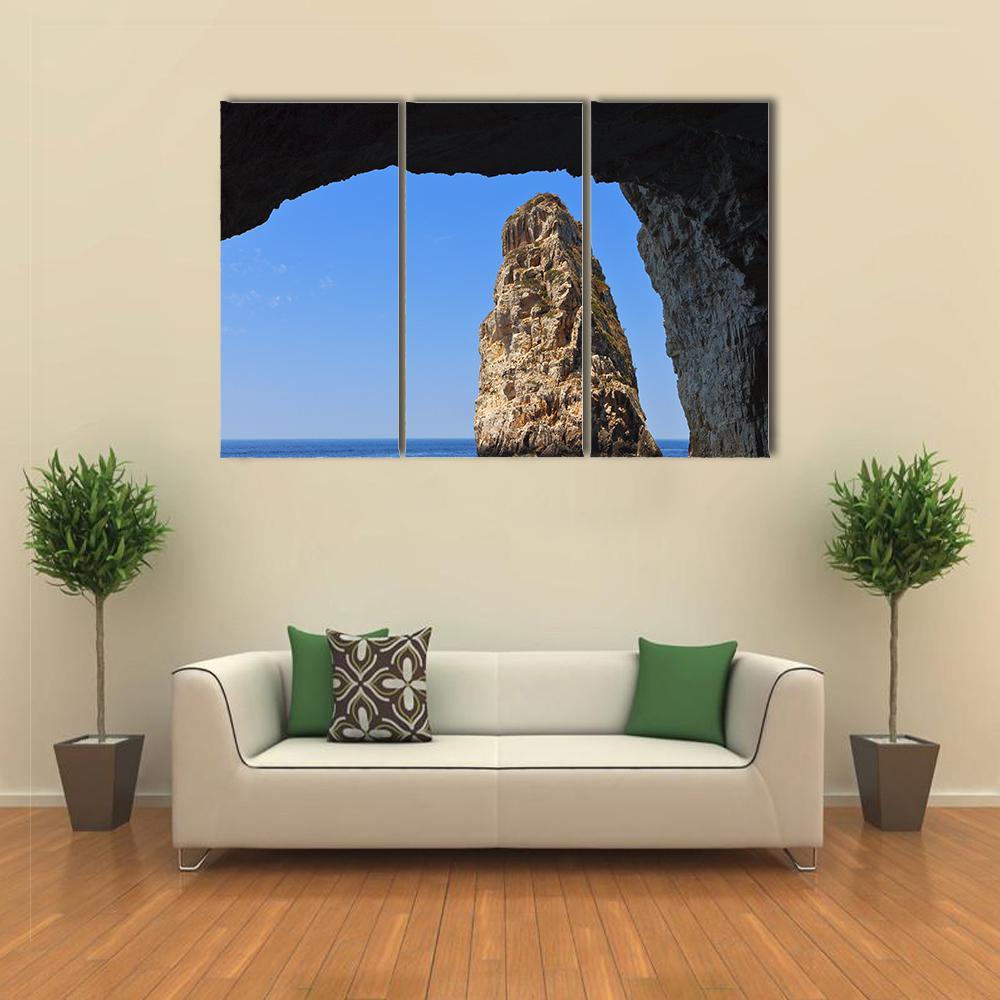 Ortholithos Rock Canvas Wall Art-3 Horizontal-Gallery Wrap-37" x 24"-Tiaracle