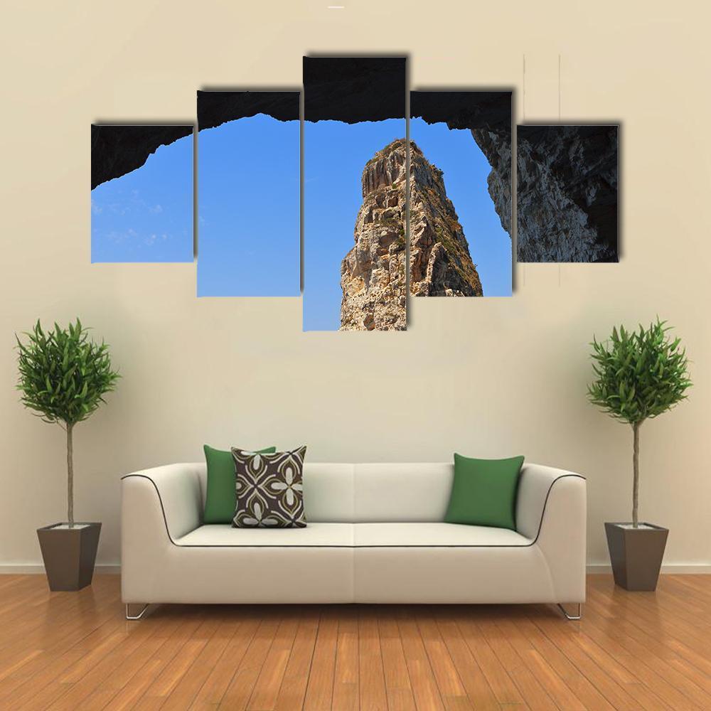 Ortholithos Rock Canvas Wall Art-5 Star-Gallery Wrap-62" x 32"-Tiaracle