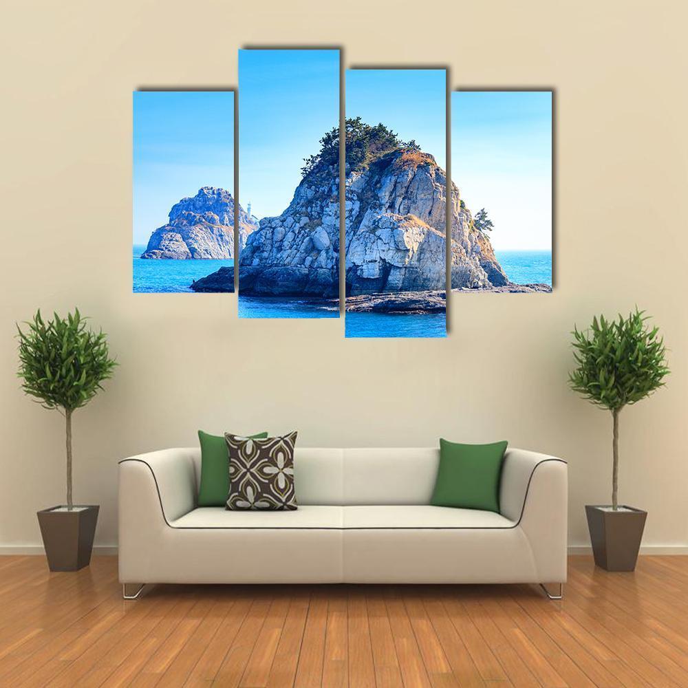 Oryukdo Island Canvas Wall Art-4 Pop-Gallery Wrap-50" x 32"-Tiaracle